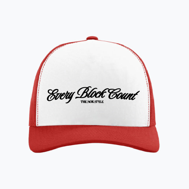 EVERY BLOCK COUNT, BLOCK BY BLOCK - TRUCKER CAP