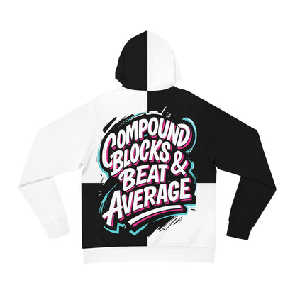 COMPOUND BLOCKS & BEAT AVERAGE HOODIE- ADULTS