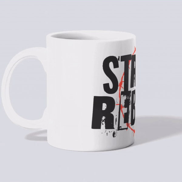 Bold street style coffee mug with Street Rebelz design by NOK Style