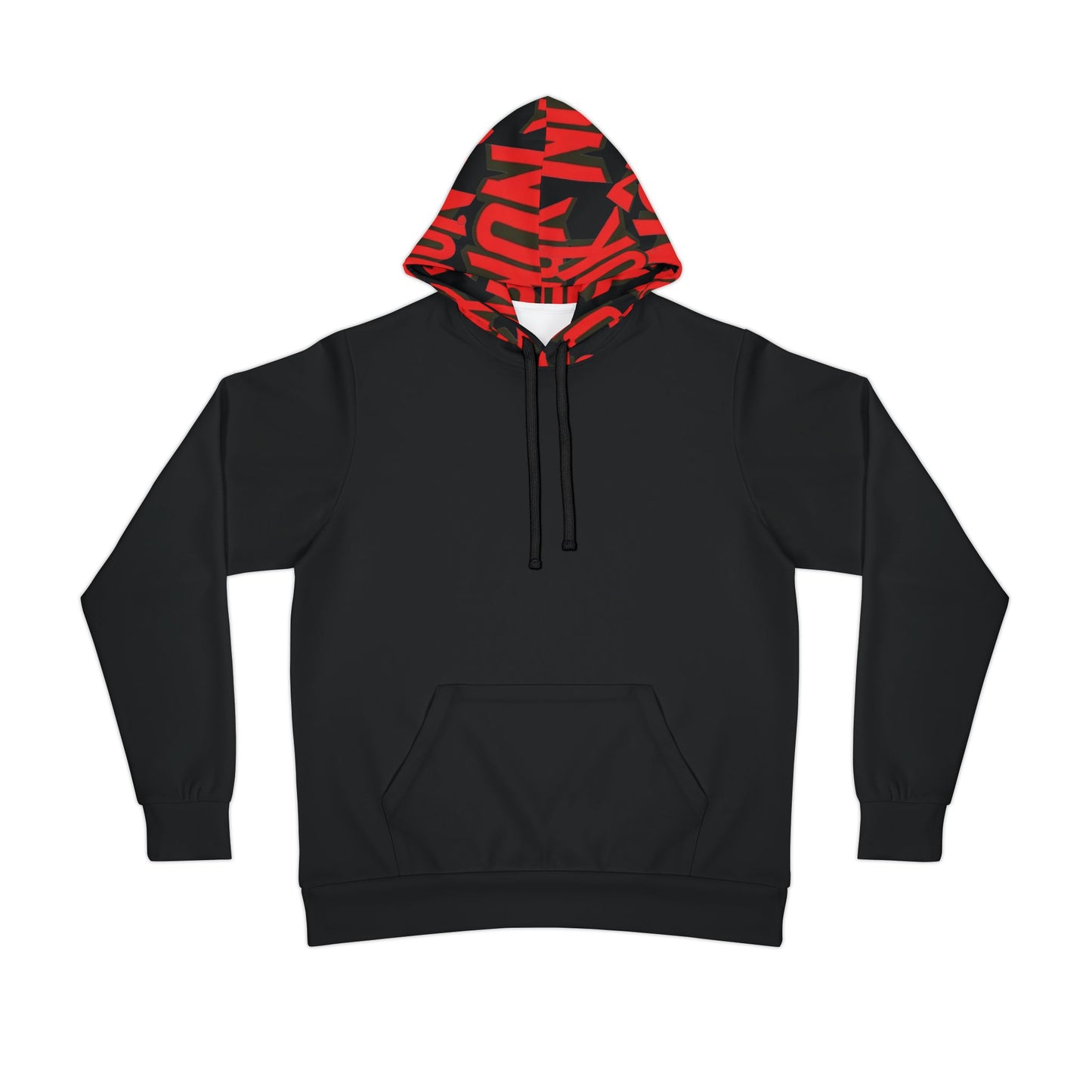 Black adults' hoodie with "Take It Easy" graphic and red NOK logo hood.