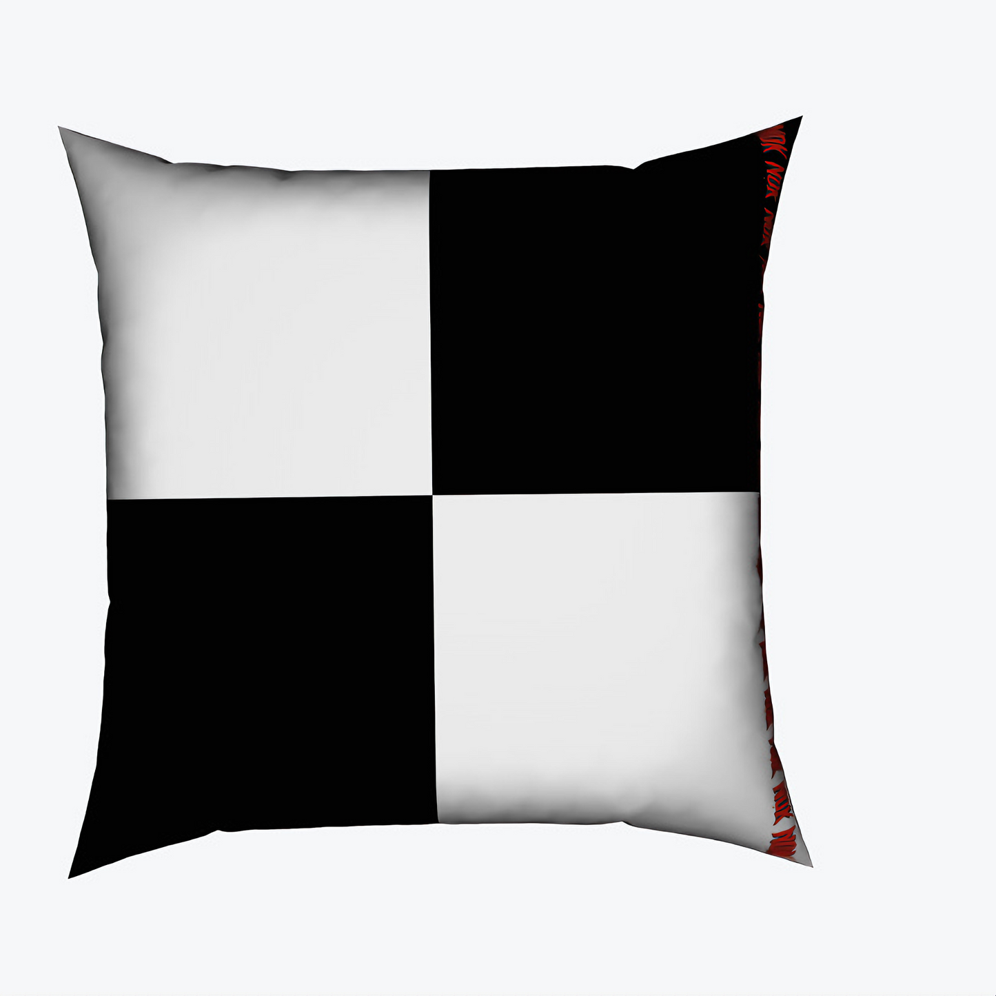 Checkered Square Cushion