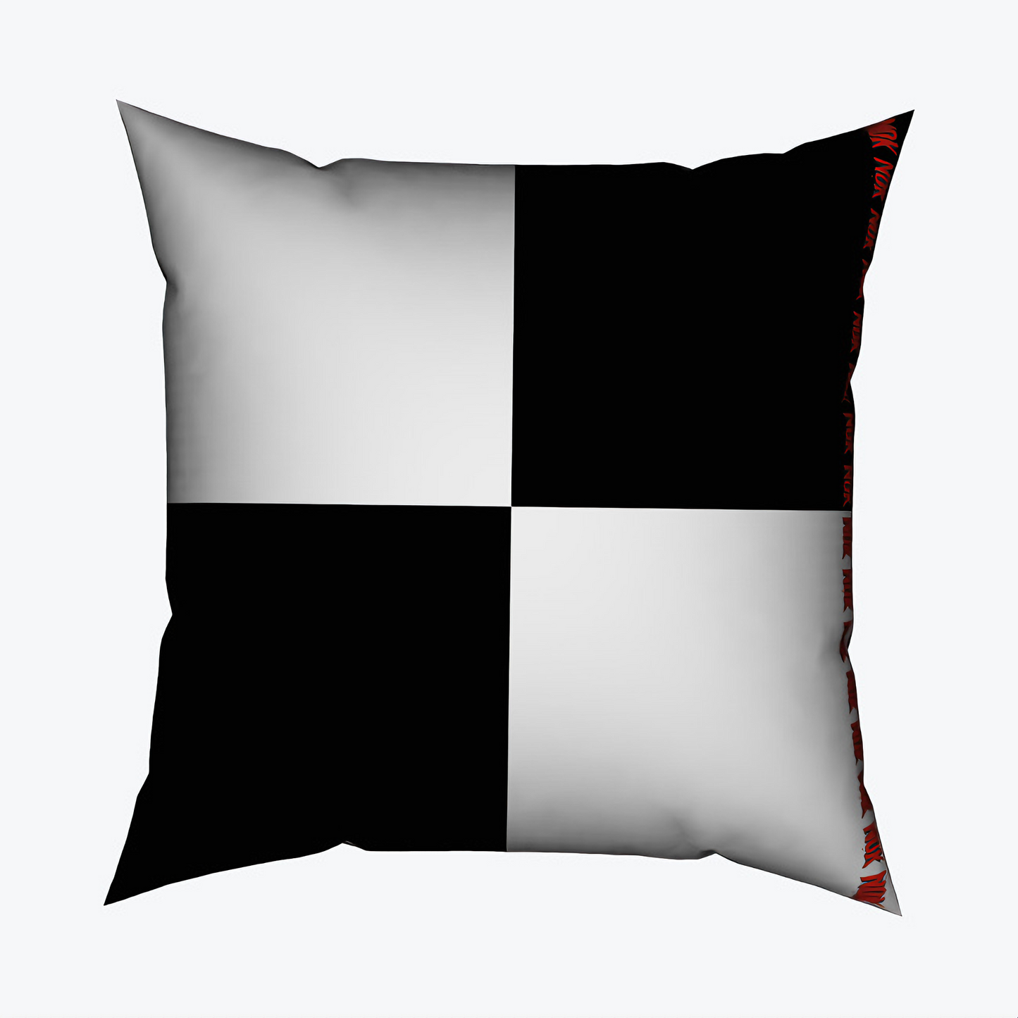 Checkered Square Cushion