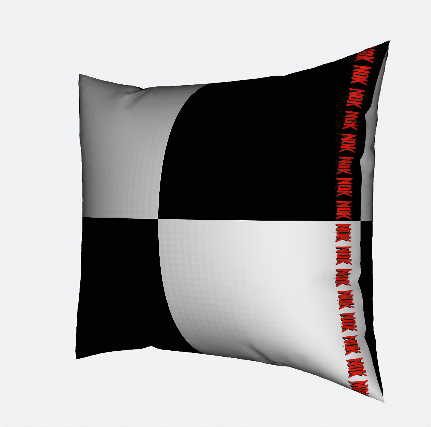 Checkered Square Cushion