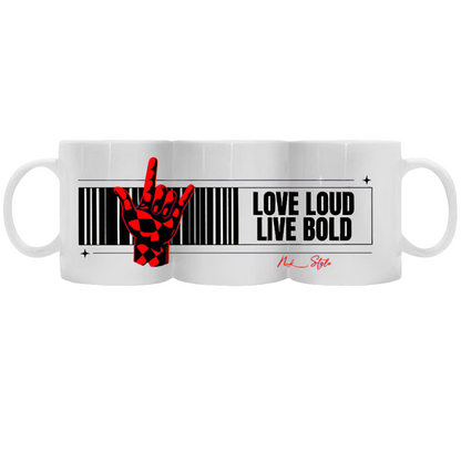 LOVE LOUD, LIVE BOLD - COFFEE MUG