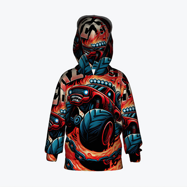 【CPGN STUDIO】24FW★ DTP Monster Town Hoodie monster-truck-flame-hoodie-NOK