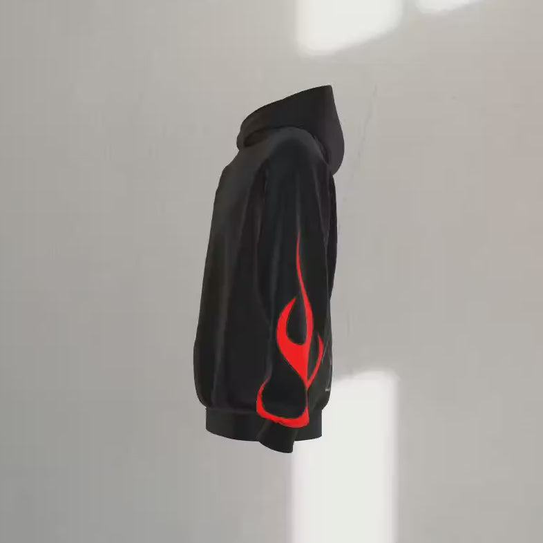 Do What You Gotta Burn Hoodie - NOK Style with Red Flames