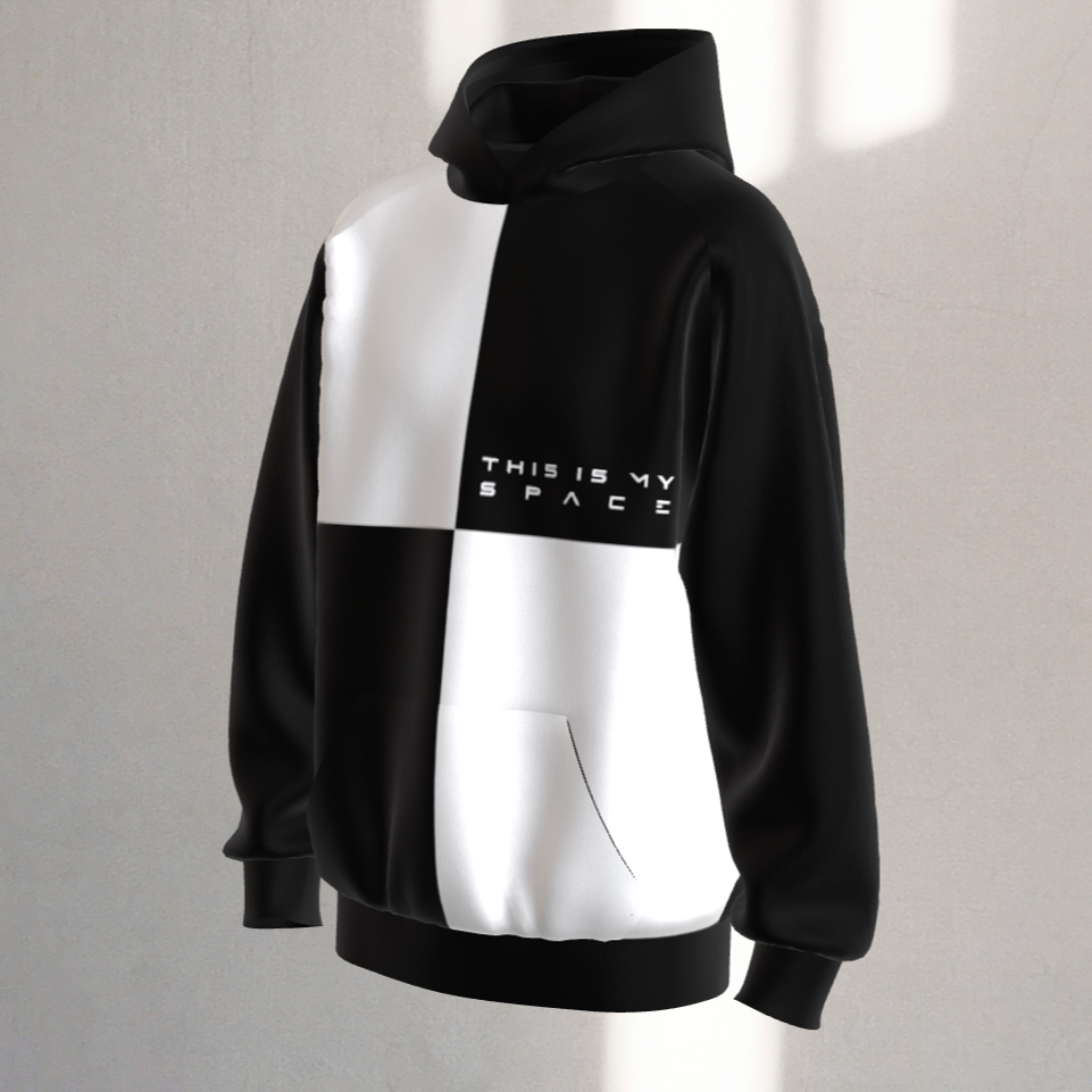 Claim Your Space Territory Hoodie by NOK Style with bold hand design and empowering statement