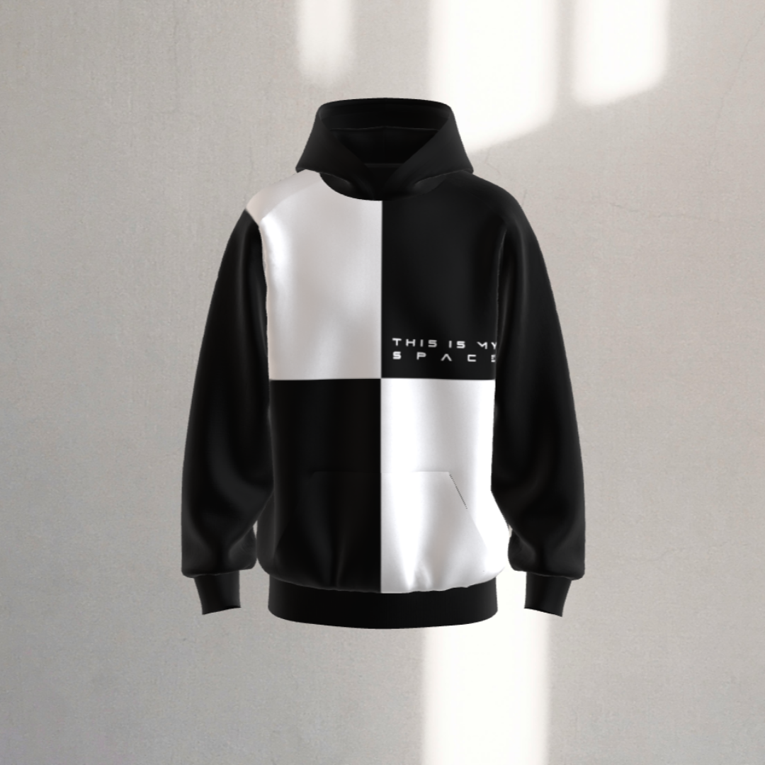 Claim Your Space Territory Hoodie by NOK Style with bold hand design and empowering statement